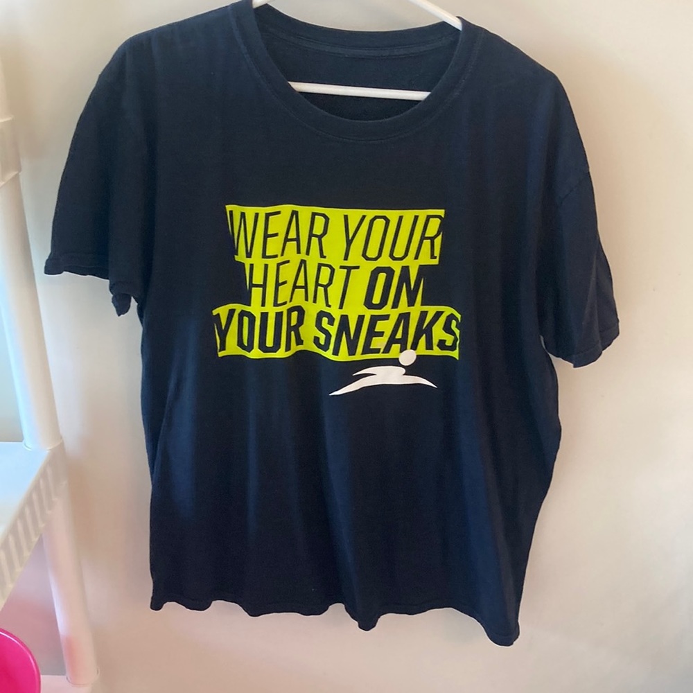 Black Sz XL Finish Line T-shirt
